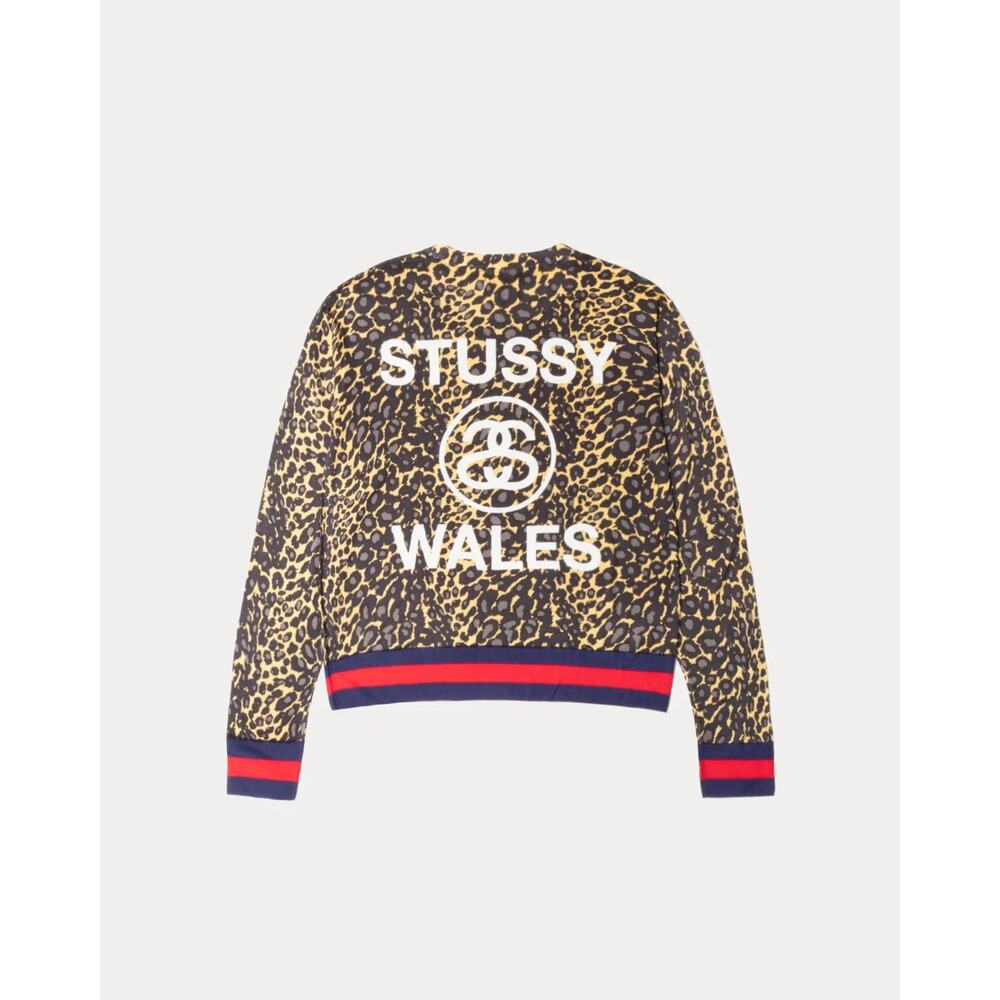 STUSSY WALES BONNER LEOPARD SWEATER SIZE LARGE